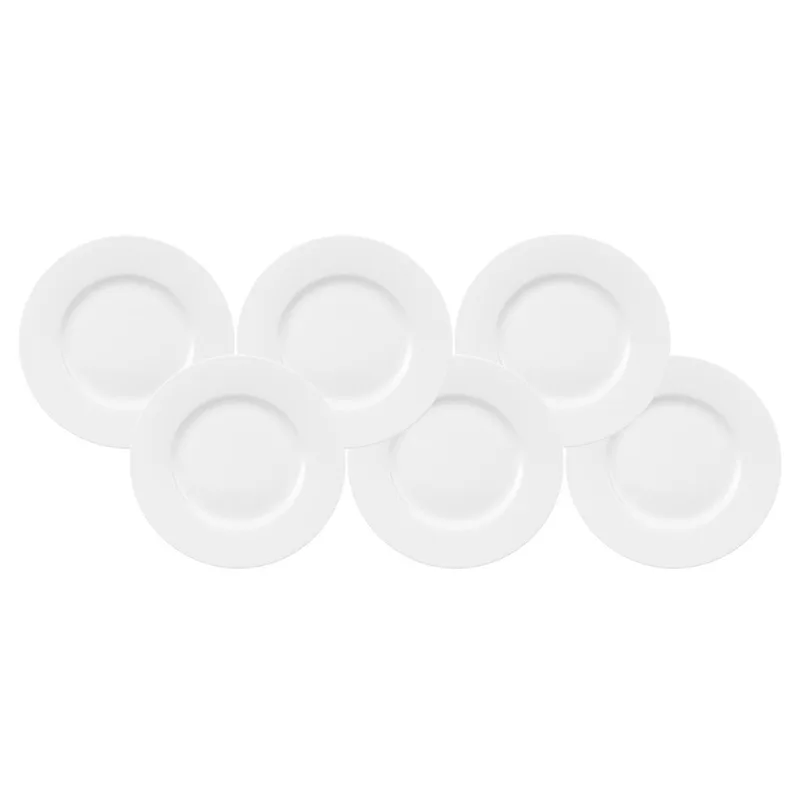 Frühstücksteller Royal ø 22.0 cm Set van 6 de Villeroy & Boch en Wit-gekleurd – photo produit