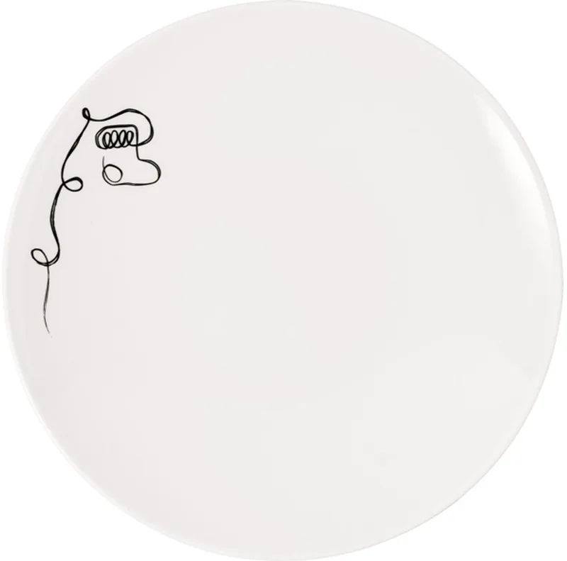 Frühstücksteller Statement Lines ø 21,2 cm de Villeroy & Boch en Wit-gekleurd – photo produit