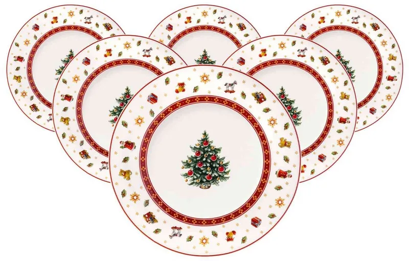 Frühstücksteller Toy's Delight ø 21,5 cm Set van 6 by Villeroy & Boch in Wit-gekleurd – product photo