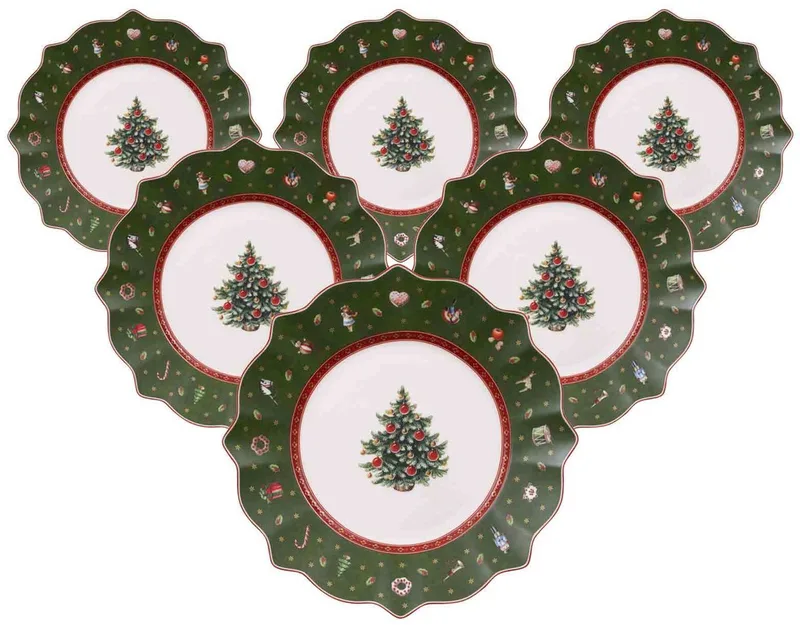 Frühstücksteller Toy's Deligth ø 24,5 cm Set van 6 by Villeroy & Boch in Green – product photo
