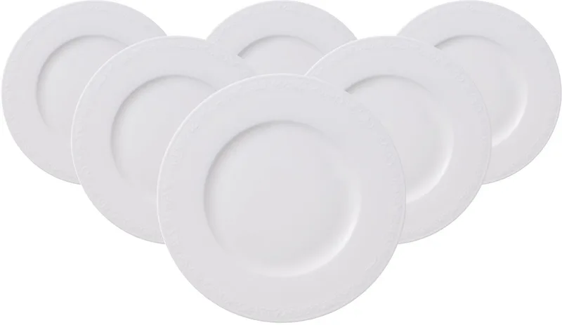 Frühstücksteller White Pearl ø 22,7 cm Set van 6 by Villeroy & Boch in Wit-gekleurd – product photo