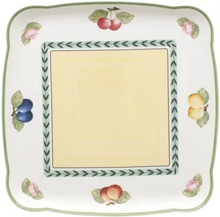 Garden vierkante schotel - 30 cm - Porselein fra Villeroy & Boch i Weiß-bunt – produktbillede 1 af 2