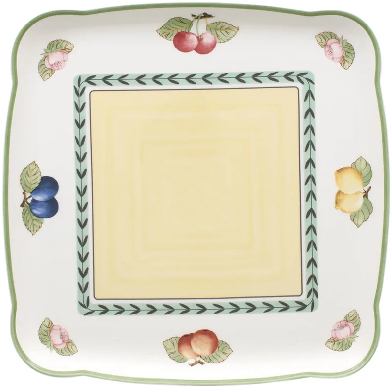 Garden vierkante schotel - 30 cm - Porselein by Villeroy & Boch in Weiß-bunt – product photo