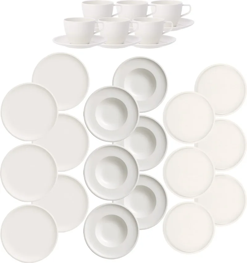 Geschirr-Set Artesano Original Set van 30 von Villeroy & Boch in Wit-gekleurd – Produktfoto