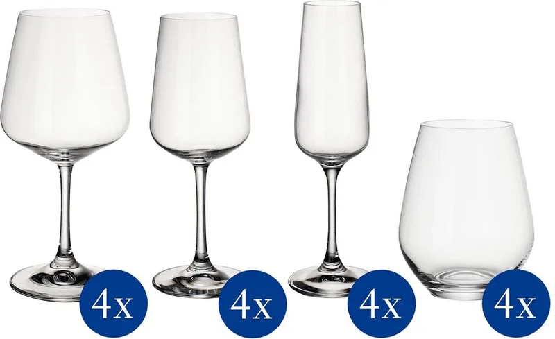 Gläser Set Ovid Set van 16 by Villeroy & Boch in Transparent – product photo