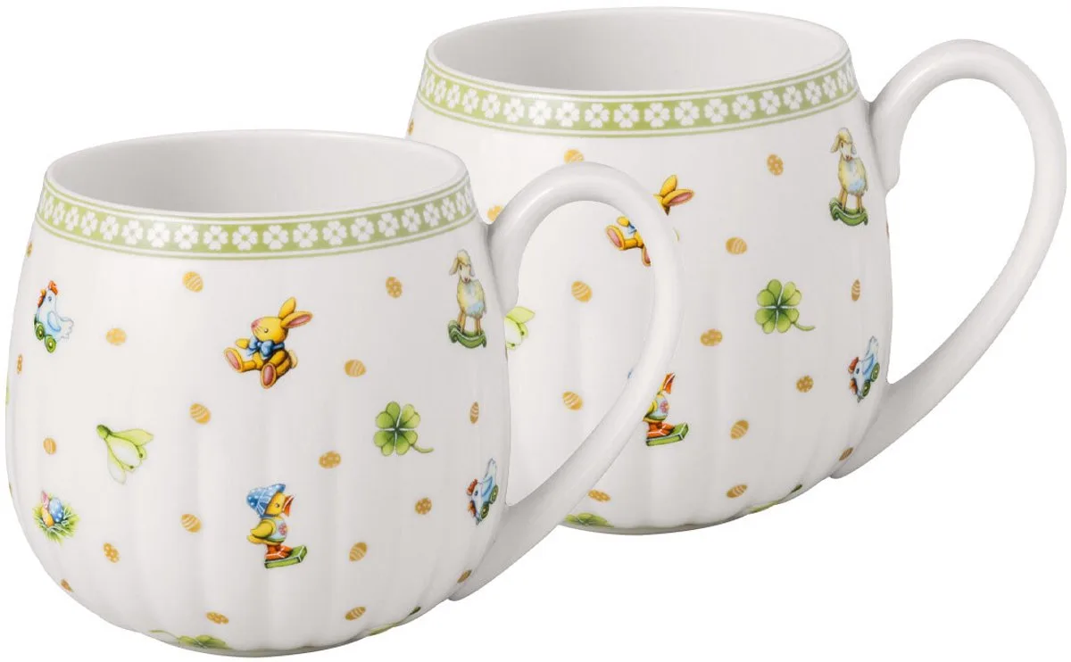 Henkelbecher Easter Delight 350 ml Set van 2 van Villeroy & Boch in Groen – productfoto