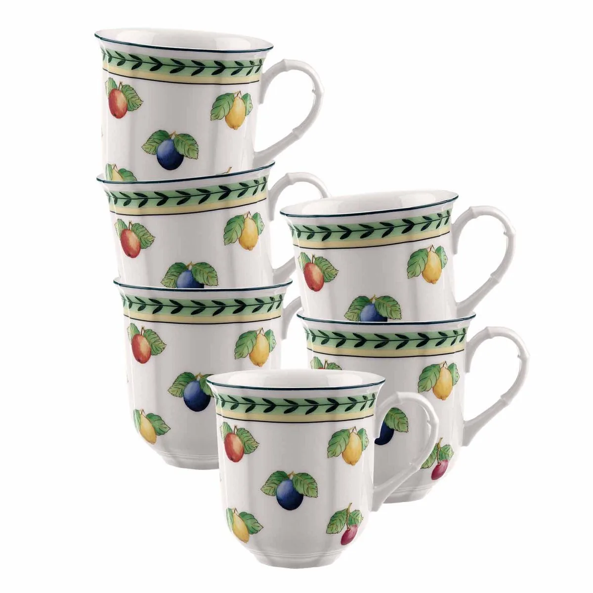 Henkelbecher French Garden Fleurence 250 ml Set van 6 van Villeroy & Boch in Gekleurd – productfoto