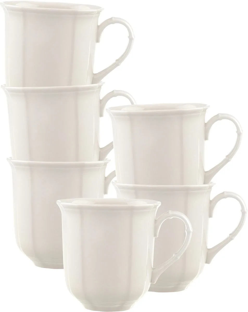 Henkelbecher Manoir 300 ml Set van 6 by Villeroy & Boch in Wit-gekleurd – product photo