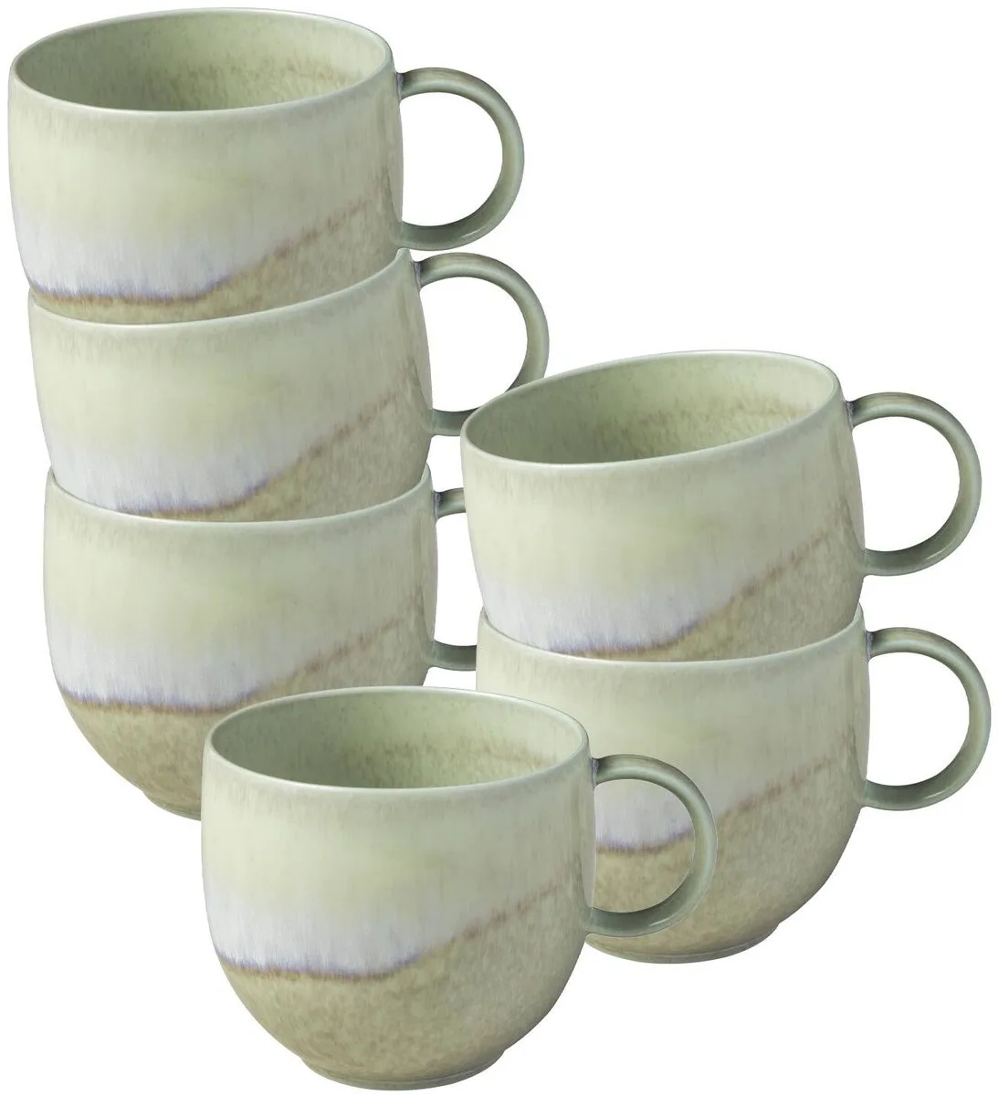 Henkelbecher Perlemor Alga 290 ml Set van 6 de Villeroy & Boch en Vert – photo produit