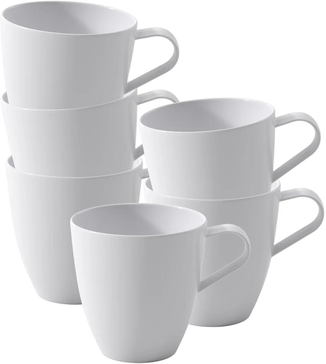 Henkelbecher Pura 270 ml Set van 6 de Villeroy & Boch en Wit-gekleurd – photo produit