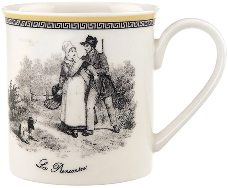 Kaffeebecher Audun Chasse 300 ml by Villeroy & Boch in Wit-grijs-geel – product photo