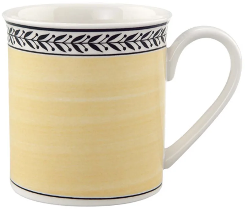 Kaffeebecher Audun Fleur 300 ml von Villeroy & Boch in Wit-grijs-geel – Produktfoto