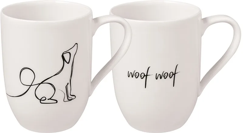 Kaffeebecher Dog Statement 280 ml Set van 2 by Villeroy & Boch in Wit-gekleurd – product photo