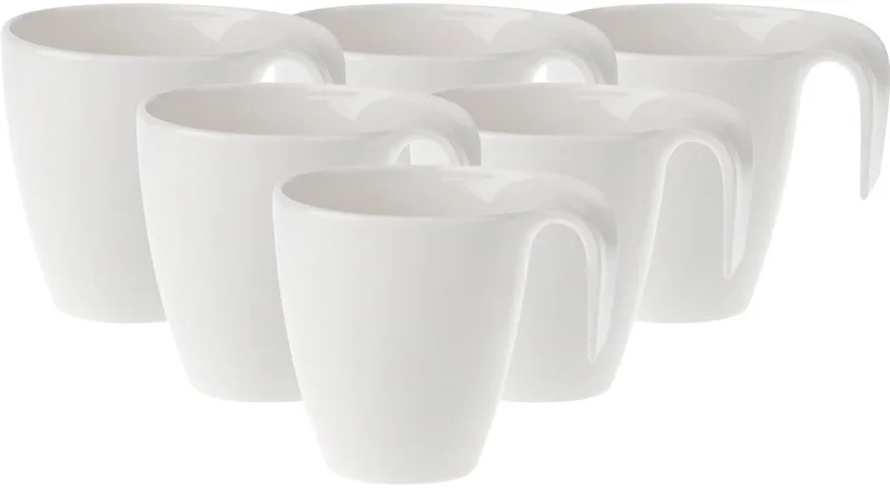 Kaffeebecher Flow 280 ml Set van 6 by Villeroy & Boch in Wit-gekleurd – product photo