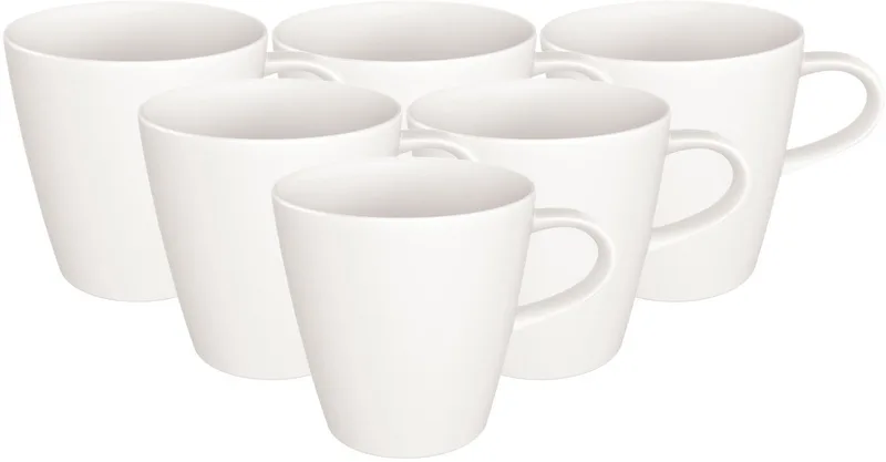 Kaffeebecher Manufacture Rock Blanc 290 ml Set van 6 de Villeroy & Boch en Wit-gekleurd – photo produit