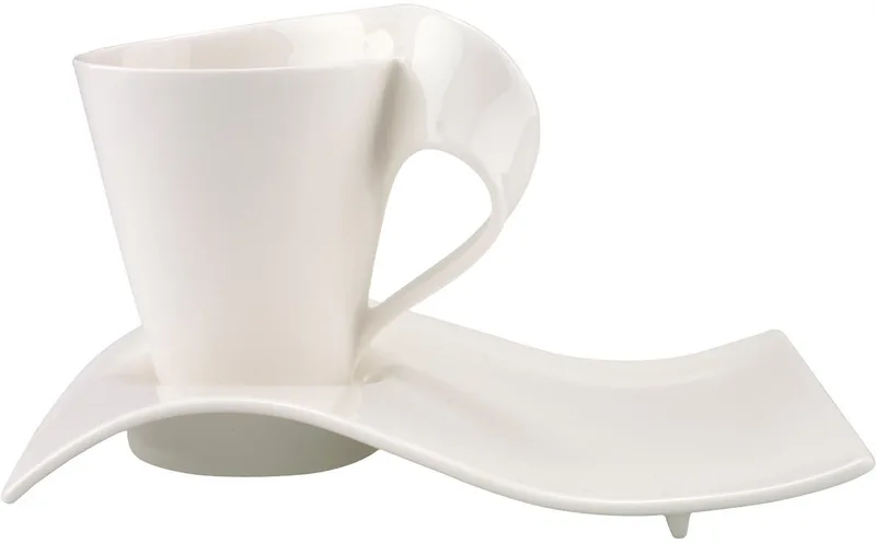 Kaffeebecher mit Unterteller NewWave Caffè 300 ml von Villeroy & Boch in Wit-gekleurd – Produktfoto