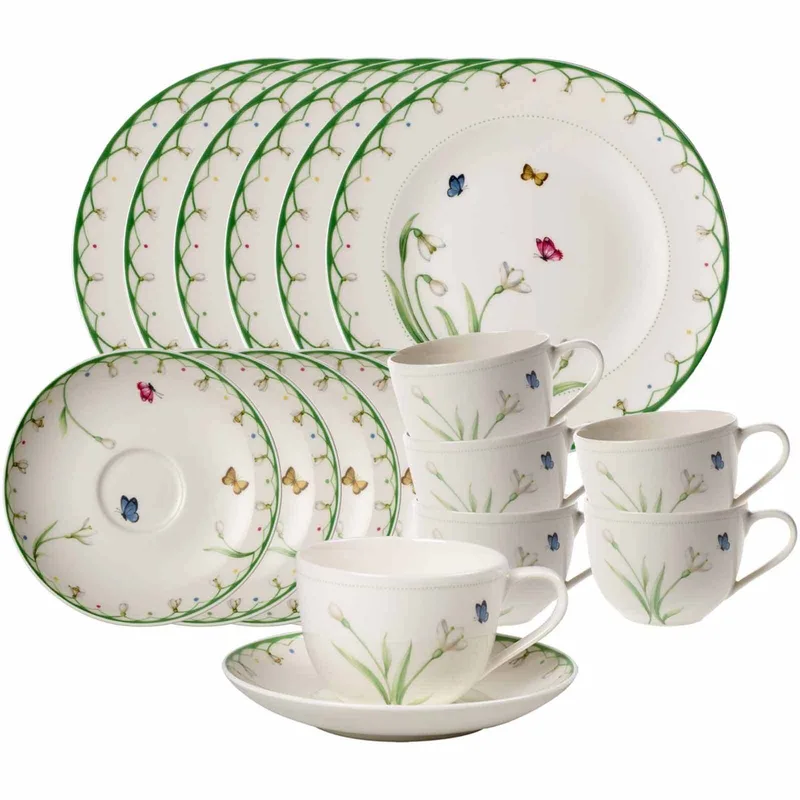 Kaffeeservice Colourful Spring Set van 18 by Villeroy & Boch in Gekleurd – product photo