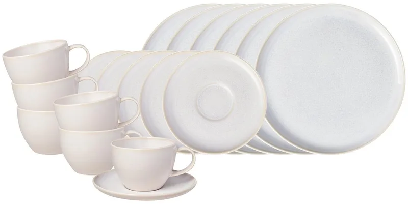 Kaffeeservice Crafted Set van 18 von Villeroy & Boch in Cotton – Produktfoto