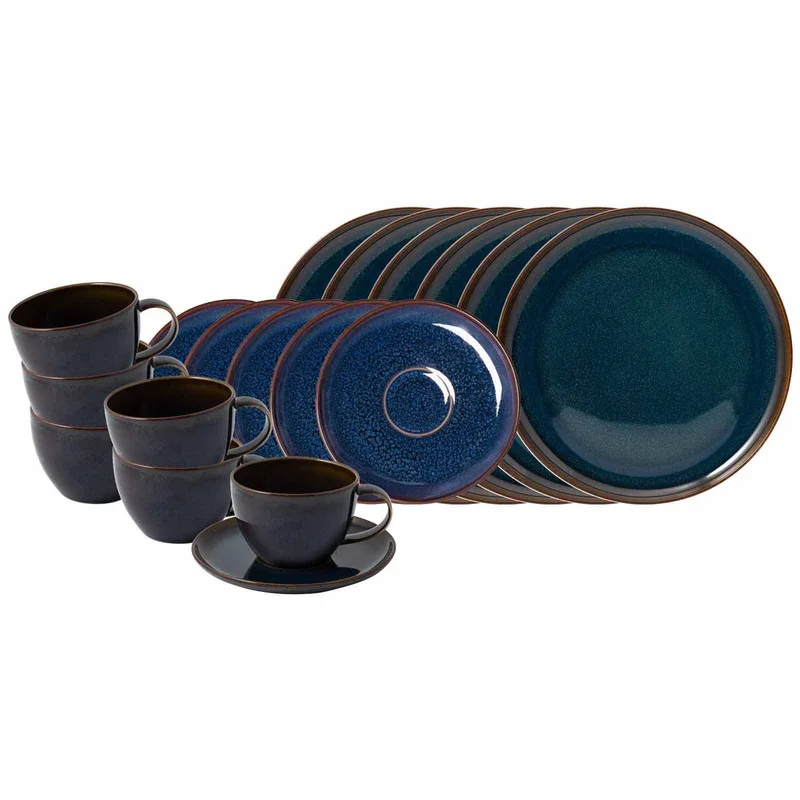 Kaffeeservice Crafted Set van 18 von Villeroy & Boch in Denim – Produktfoto