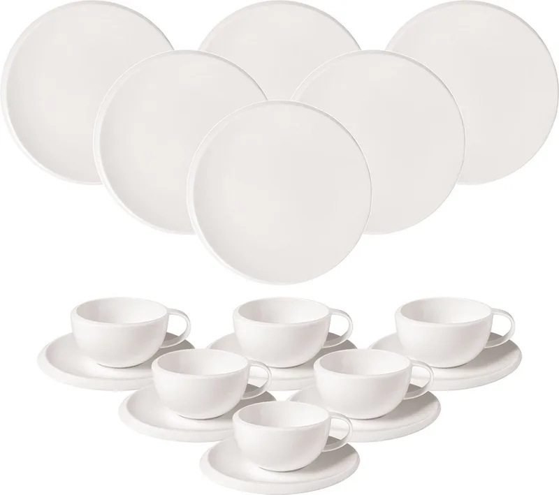Kaffeeservice NewMoon Set van 18 fra Villeroy & Boch i Wit-gekleurd – produktbillede