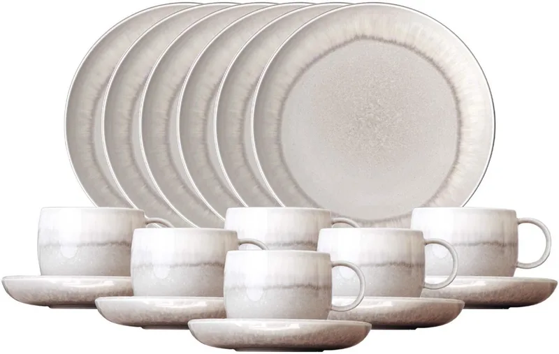 Kaffeeservice Perlemor Sand Set van 18 von Villeroy & Boch in Beige – Produktfoto