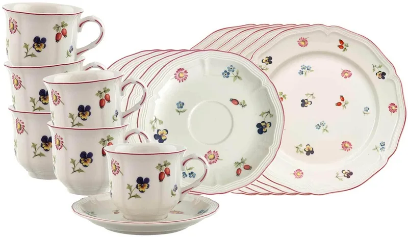 Kaffeeservice Petite Fleur Set van 18 von Villeroy & Boch in Gekleurd – Produktfoto