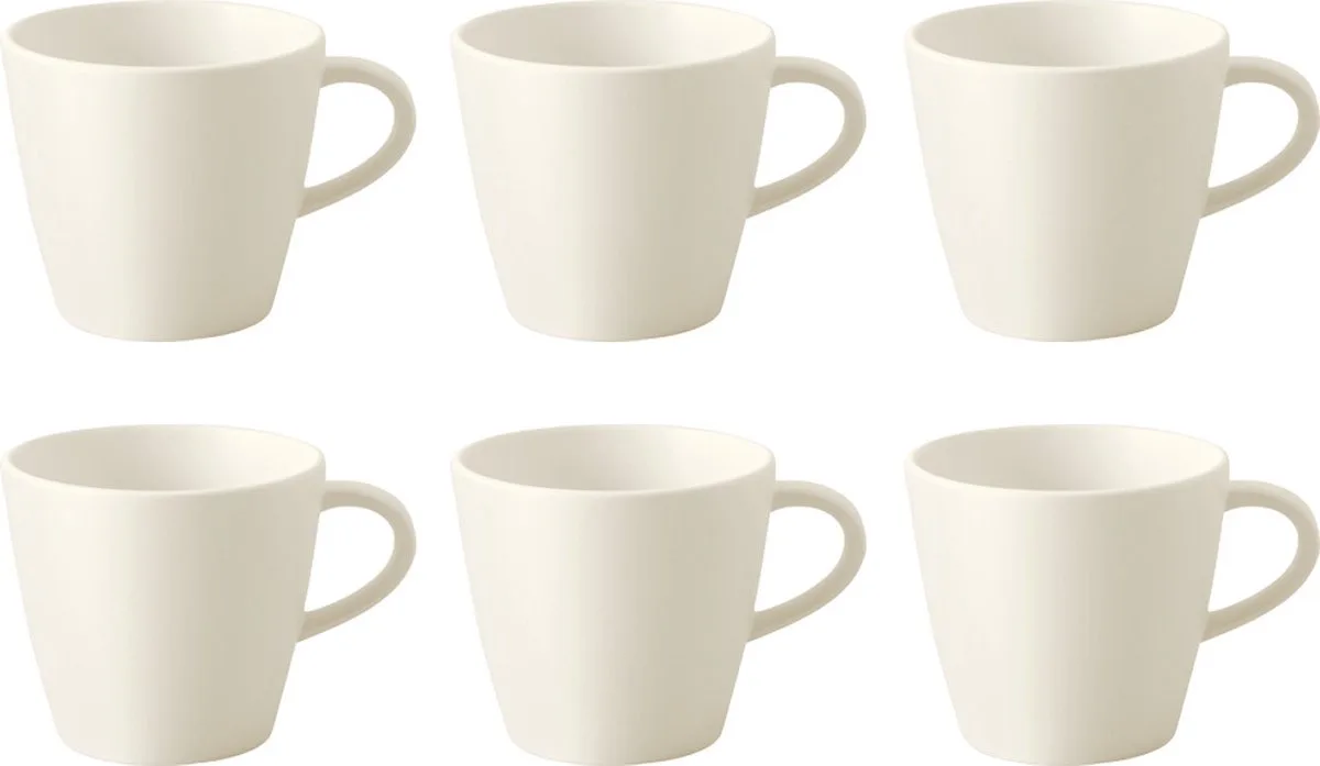 Kaffeetasse Manufacture Rock 150 ml Set van 6 de Villeroy & Boch en Wit-gekleurd – photo produit