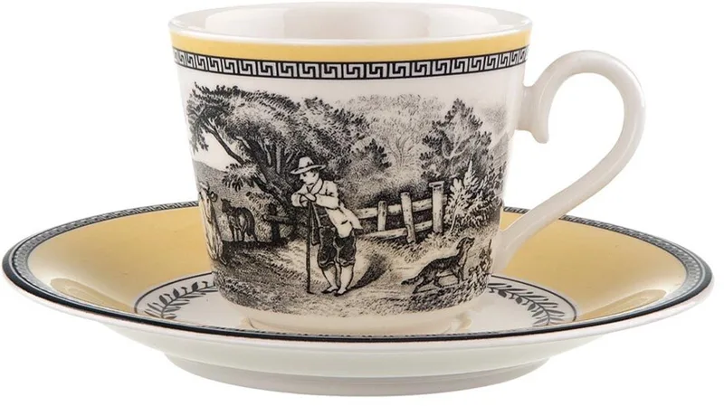 Kaffeetasse mit Untertasse Audun Ferme 150 ml by Villeroy & Boch in Gekleurd – product photo