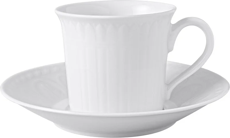 Kaffeetasse mit Untertasse Cellini 200 ml Set van 2 by Villeroy & Boch in Wit-gekleurd – product photo
