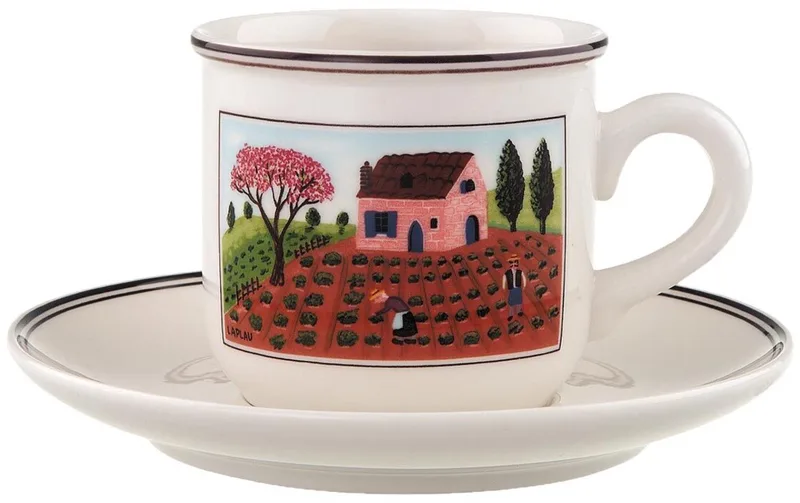 Kaffeetasse mit Untertasse Design Naif 200 ml by Villeroy & Boch in Gekleurd – product photo