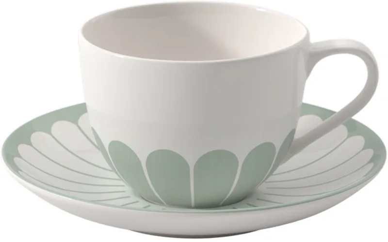 Kaffeetasse mit Untertasse Fleur Couleur 160 ml de Villeroy & Boch en Vert – photo produit