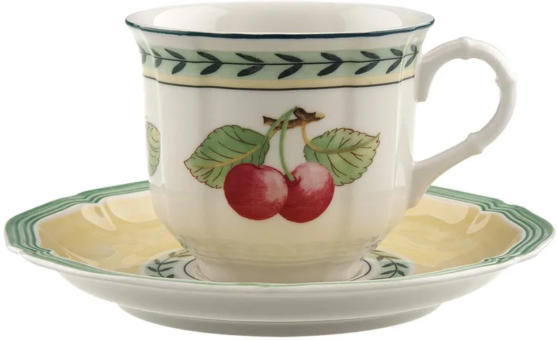 Kaffeetasse mit Untertasse French Garden Fleurence 120 ml by Villeroy & Boch in Bonte kleuren – product photo