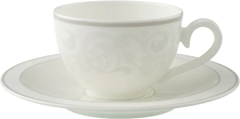 Kaffeetasse mit Untertasse Gray Pearl 120 ml de Villeroy & Boch en Wit-gekleurd – photo produit