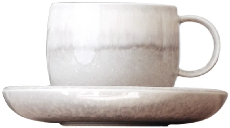 Kaffeetasse mit Untertasse Perlemor Sand 190 ml von Villeroy & Boch in Beige – Produktfoto