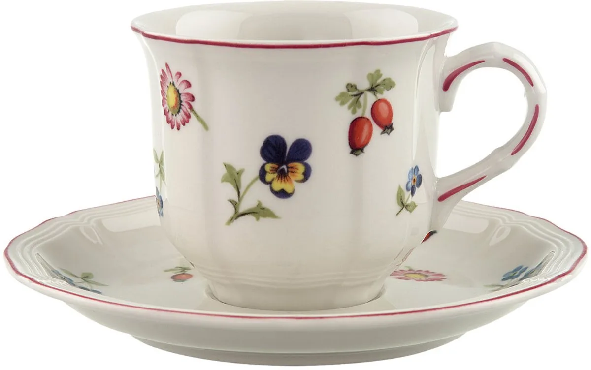 Kaffeetasse mit Untertasse Petite Fleur 120 ml de Villeroy & Boch en Multicolore – photo produit