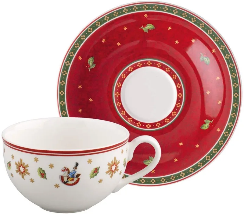 Kaffeetasse mit Untertasse Toy's Delight 170 ml Set van 2 by Villeroy & Boch in Red – product photo