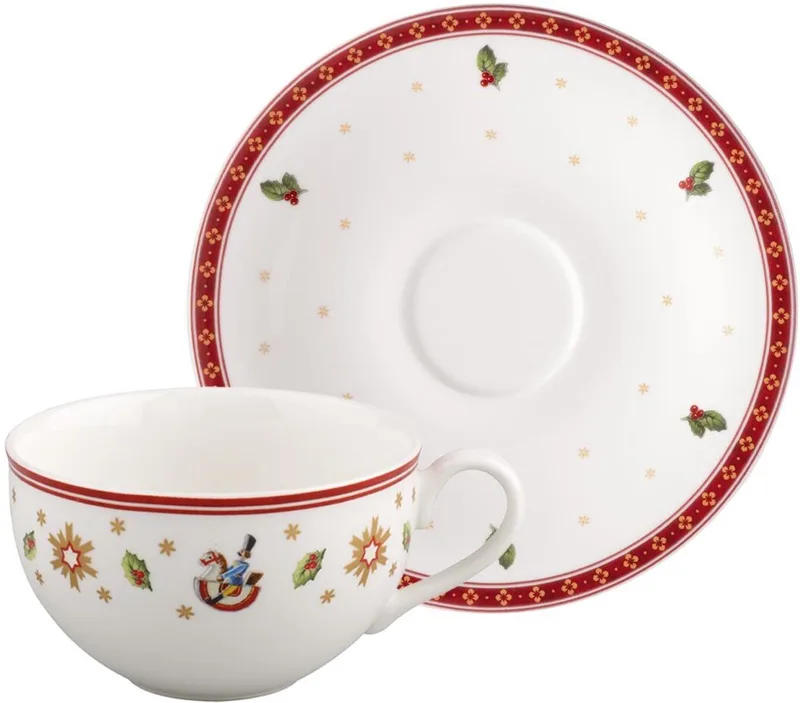 Kaffeetasse mit Untertasse Toy's Delight 170 ml Set van 2 de Villeroy & Boch en Wit-gekleurd – photo produit