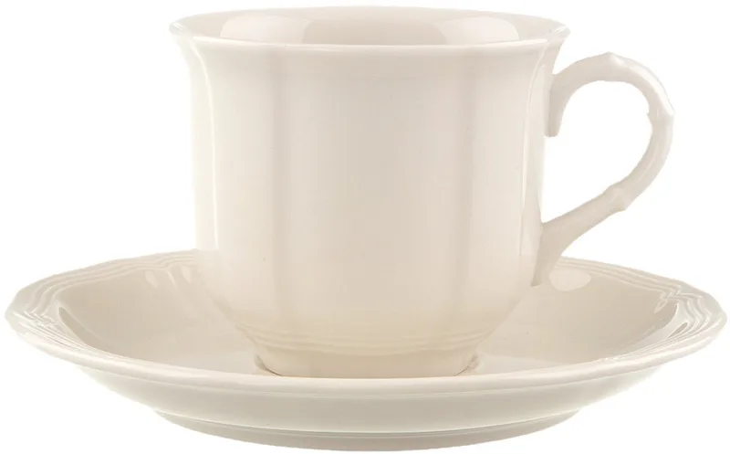 Koffiekop en -schotel Manoir - 120 ml de Villeroy & Boch en Blanc – photo produit
