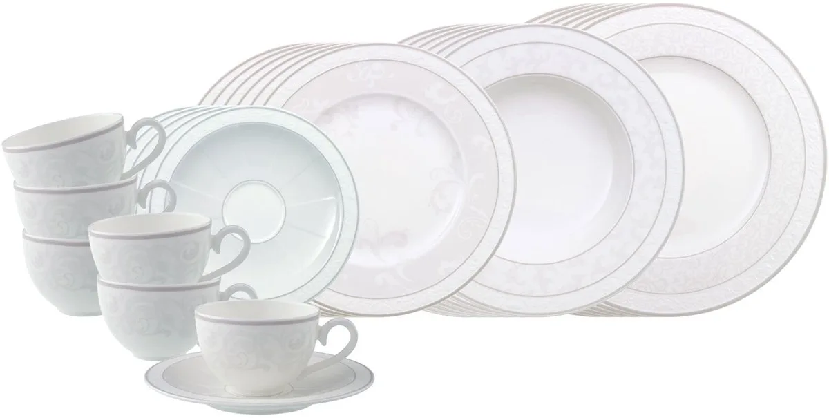 Kombiservice Gray Pearl Set van 30 de Villeroy & Boch en Wit-gekleurd – photo produit