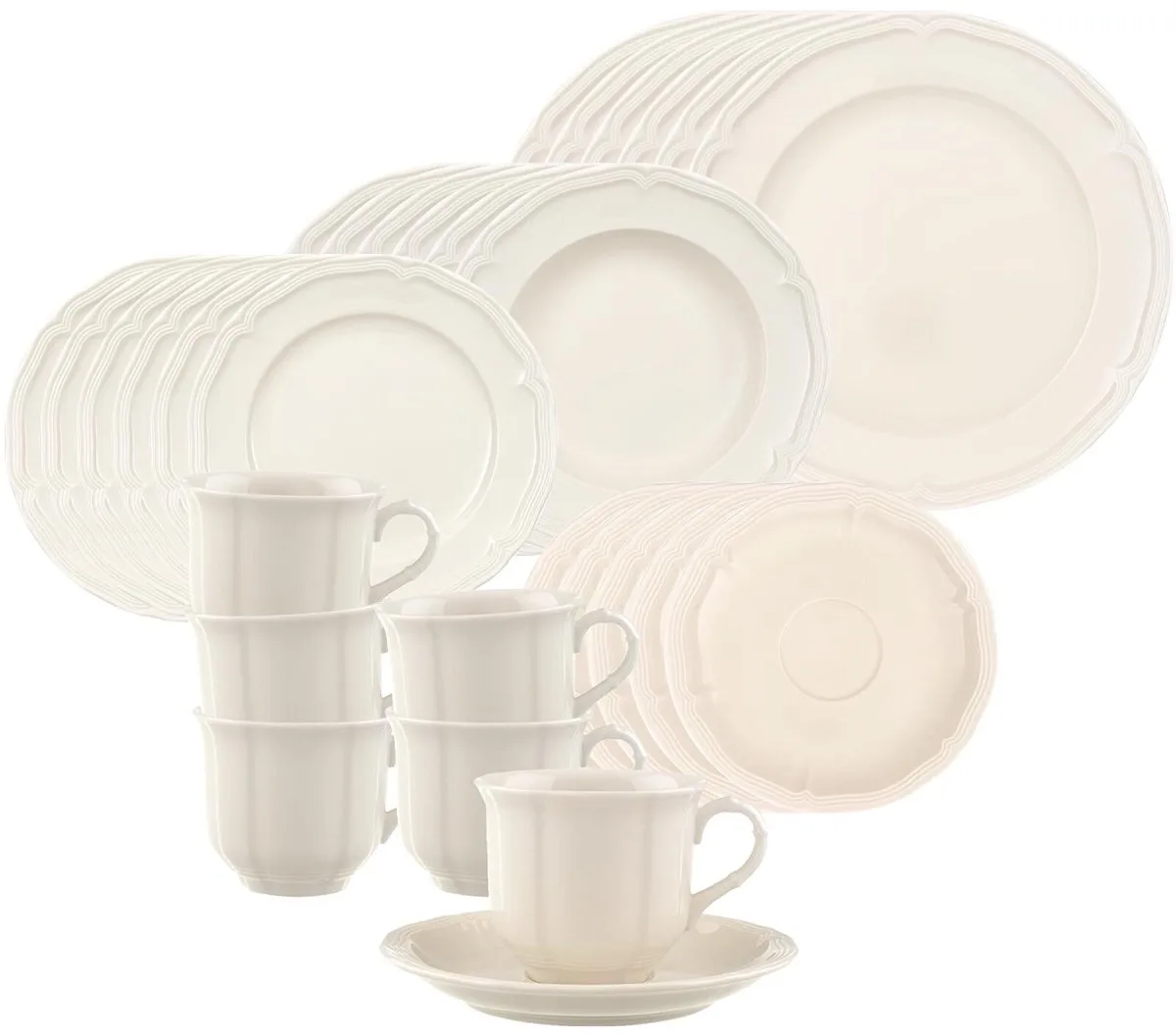 Kombiservice Manoir Set van 30 från Villeroy & Boch i Wit-gekleurd – produktbild