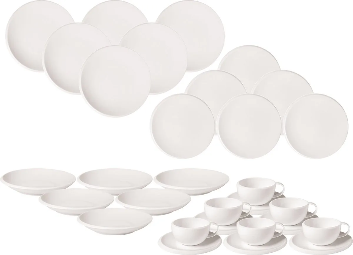 Kombiservice NewMoon Set van 30 de Villeroy & Boch en Wit-gekleurd – photo produit