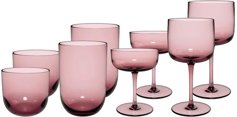 Komplett-Gläser-Set Like Glass Set van 8 by Villeroy & Boch in Grape – product photo