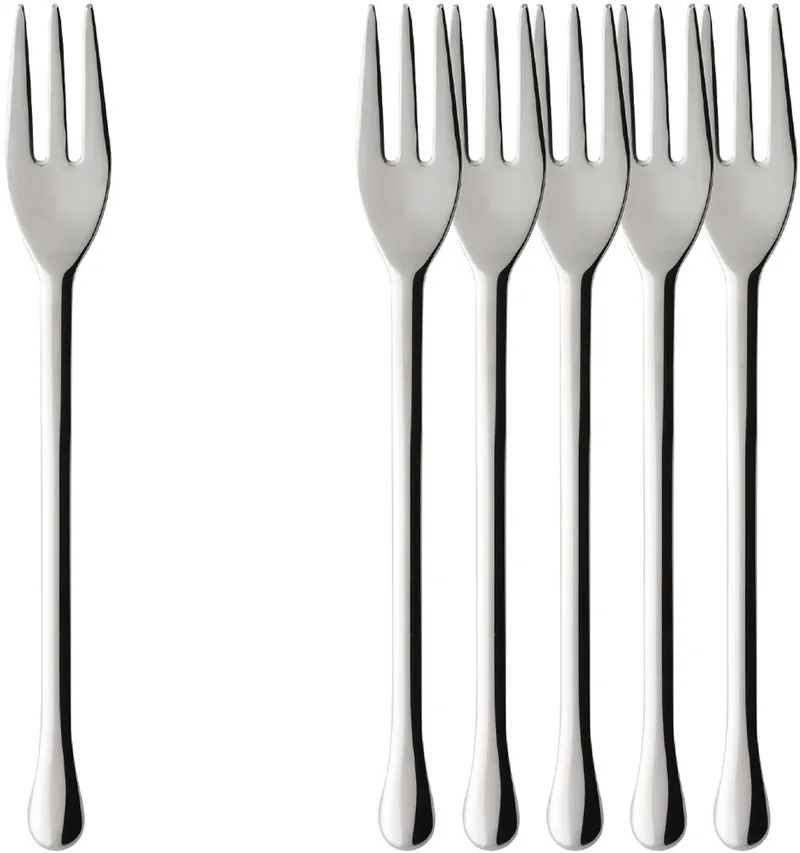 Kuchengabeln Udine 15,6 cm Set van 6 by Villeroy & Boch in Roestvrij staal – product photo