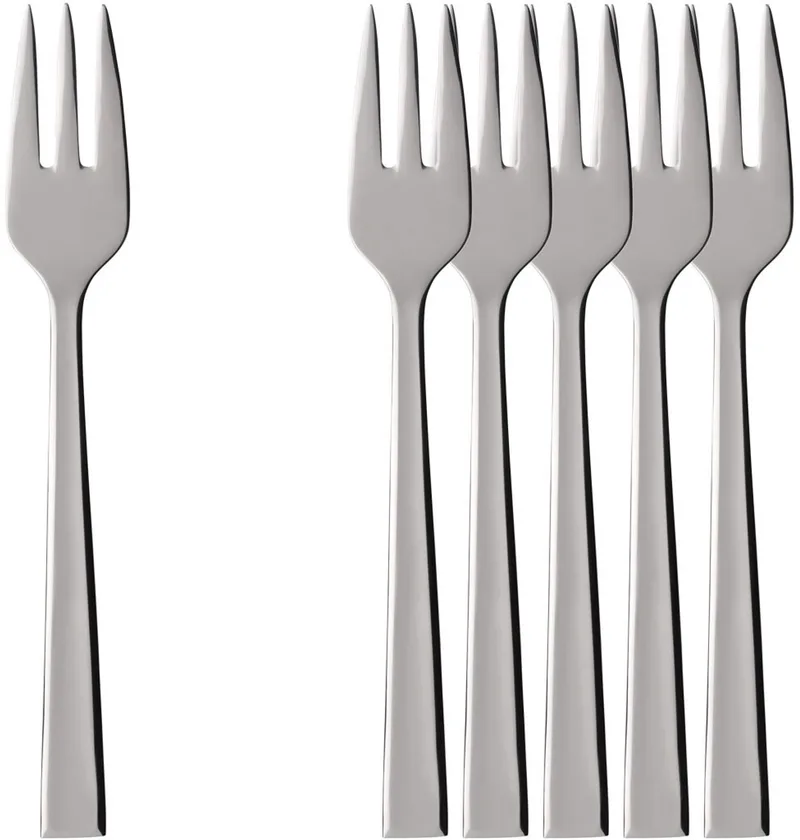 Kuchengabeln Victor 15,5 cm Set van 6 by Villeroy & Boch in Roestvrij staal – product photo