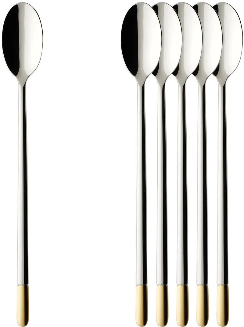 Latte-Macchiato-Löffel Ella 19,8 cm Set van 6 by Villeroy & Boch in Roestvrij staal – product photo