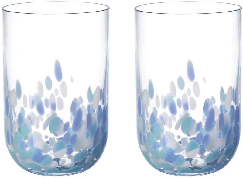 Longdrinkglas Like Confetti 300 ml Set van 2 de Villeroy & Boch en Bleu – photo produit