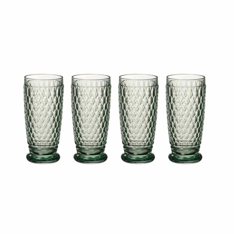 Longdrinkgläser Boston Coloured 400 ml Set van 4 by Villeroy & Boch in Green – product photo