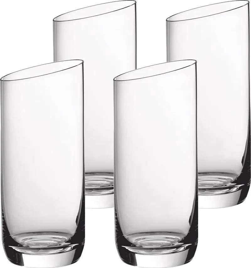 Longdrinkglazen NewMoon - 370 ml - 4 stuks by Villeroy & Boch in Transparent – product photo