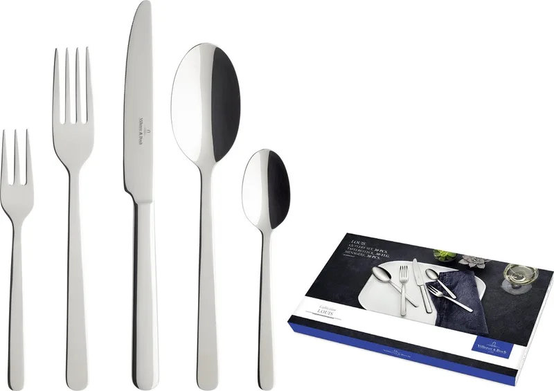 Louis Bestekcassette - 30 delig - 44 x 28 x 5 cm de Villeroy & Boch en Argent – photo produit