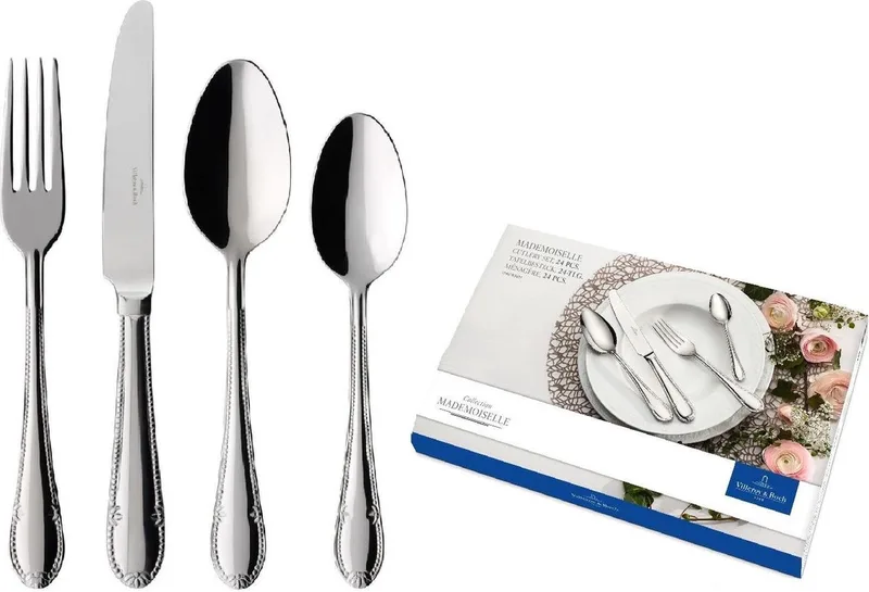 Mademoiselle Besteckset 24-teilig von Villeroy & Boch in Silber – Produktfoto